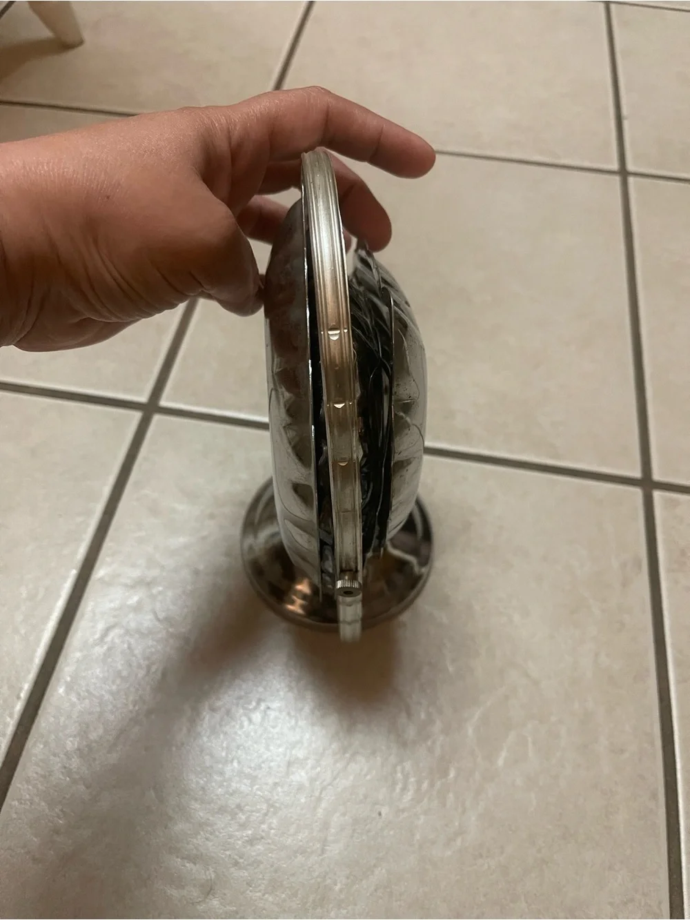 Metallic Silver Serving Tray Set with Handle - Home Kitchen
